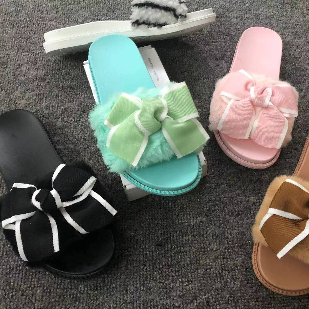 New ladies wear wool slippers 096