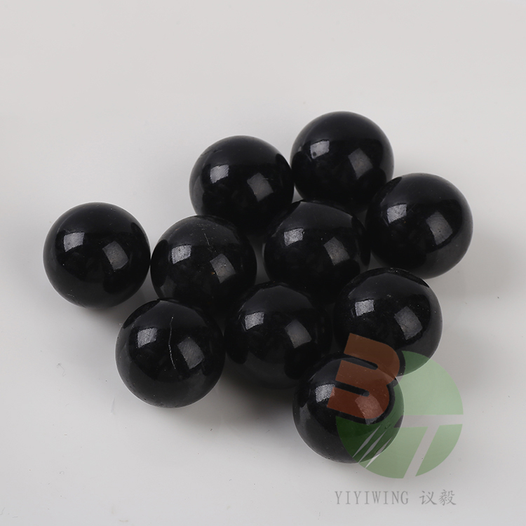 25粒22mm黑瓷玻璃球 2.2厘米奶黑色弹珠 2.2cm纯黑光球 鱼缸装饰实色黑圆球认识颜色玩具图