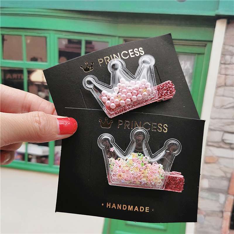 Children's scrunchie Tiktok Princess Bow Quicksand hair clip Cute hair clip Korean girls Headband Headdress Baby 94 Application Scenario