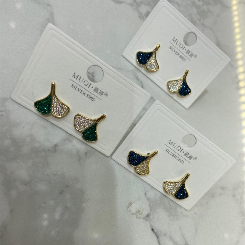 Pendientes de ginkgo biloba