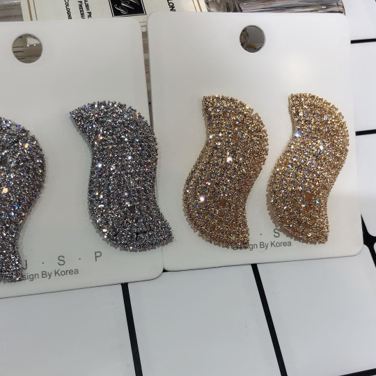 24 Zircon earrings gold