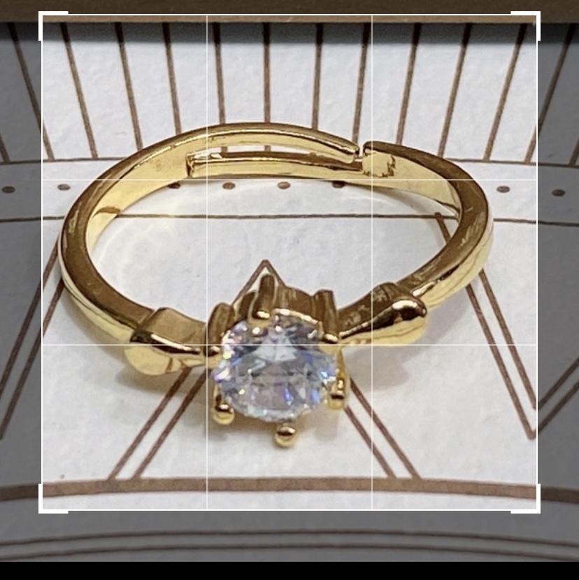 Electric 24K gold color inset zircon series popular all-match single product women's ring 2⃣️