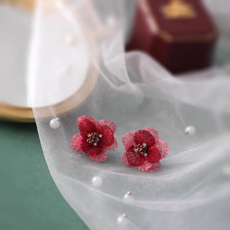 Retro court fashion trend Exquisite luxury court Lolita earrings
