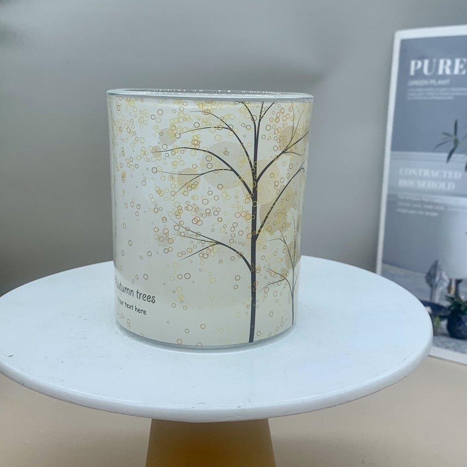 Simple glass storage jar for home decor