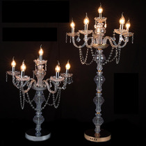 European chandelier wedding sub-crystal chandelier lamp floor lamp wedding road leading photography props wedding lighting