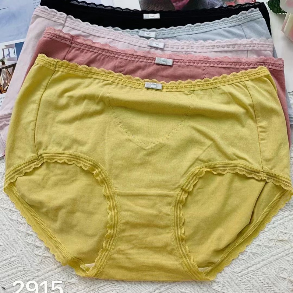 Women's panties Pure cotton mid-plate summer thin Breathable Day Sweet Lace Lace 2915