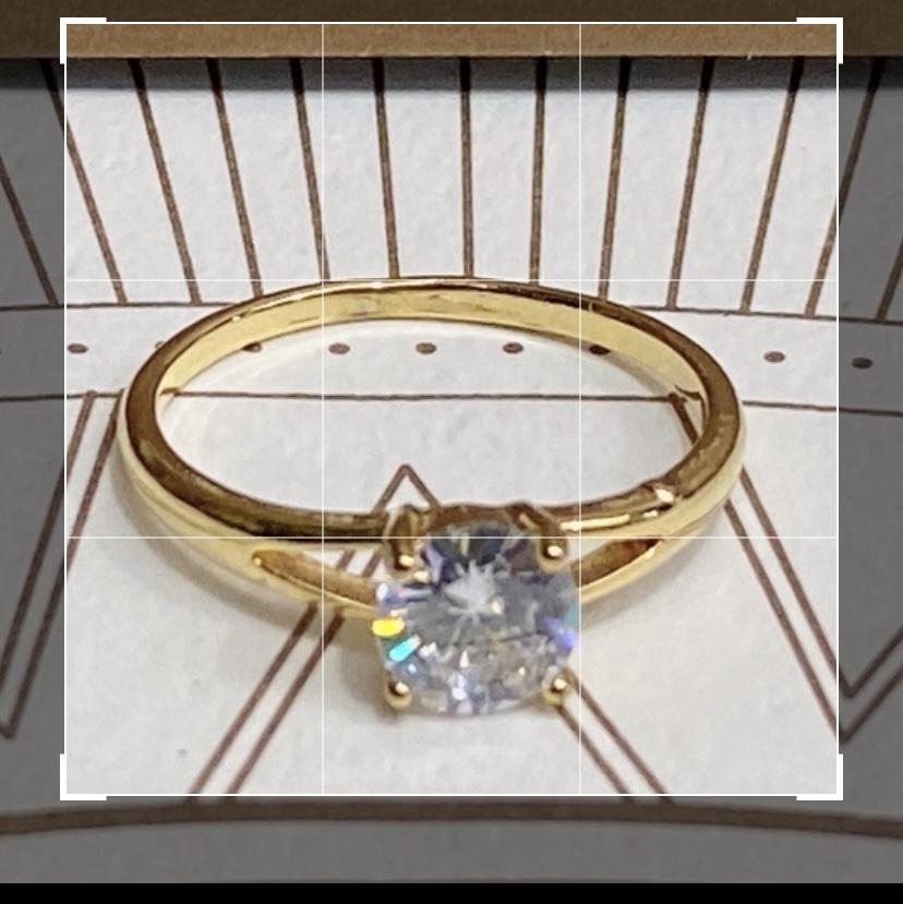 Electric 24K gold color inlaid zircon series popular all-matching single product ladies ring 24