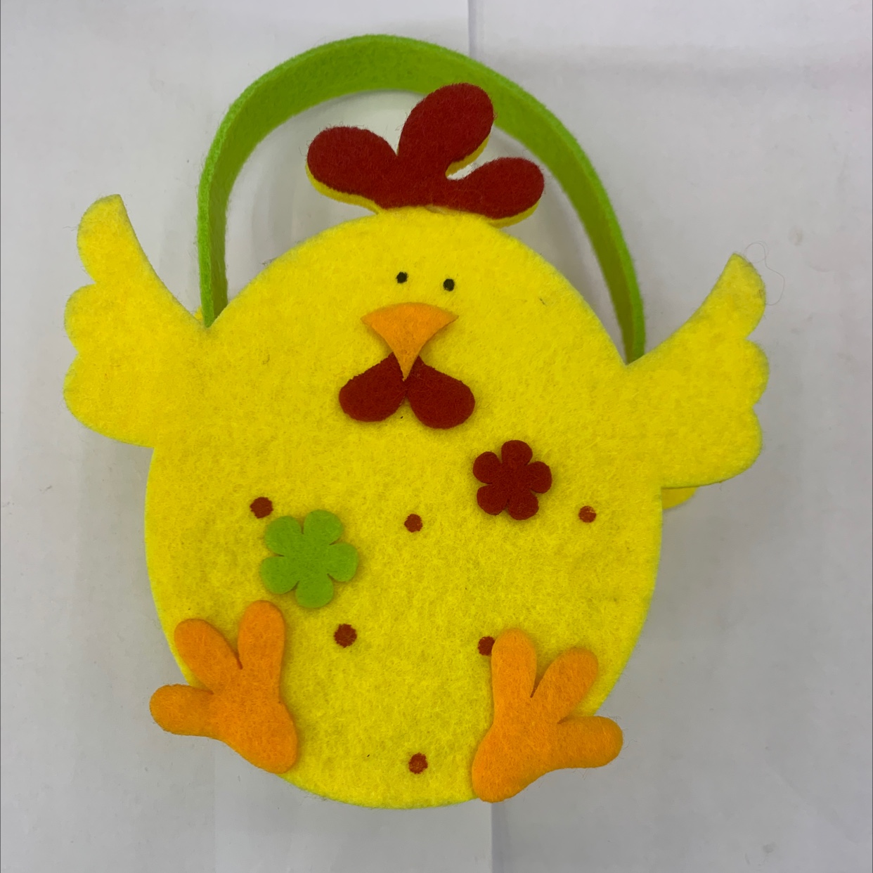 Non-woven fabric felt fabric Easter screen-opening chicken tote bag Feifei 121 detail image 1