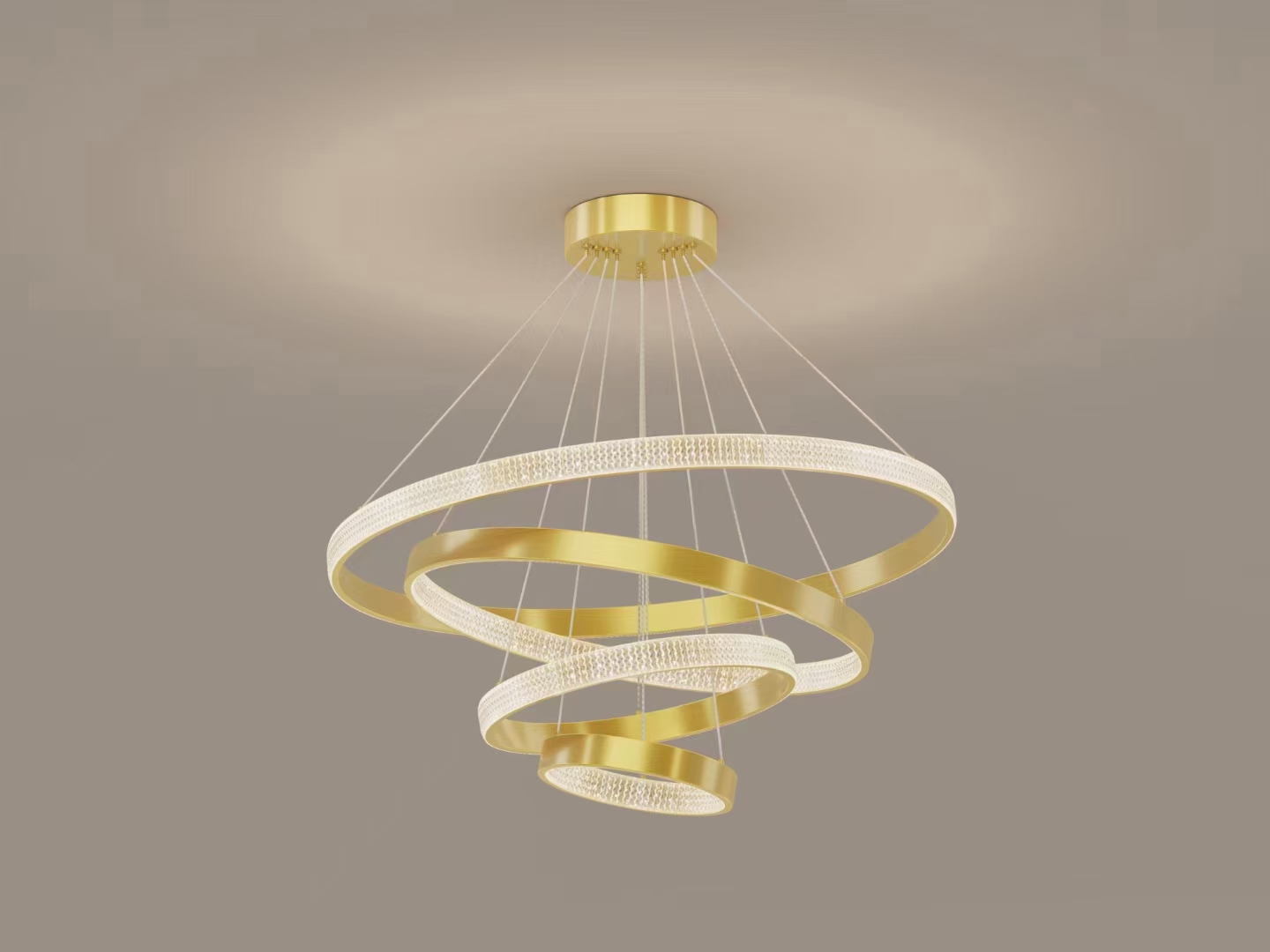 Unbrand-name LED household chandelier, 3-color variable light, modern and simple lighting fixture, model supplement 104 pic 7