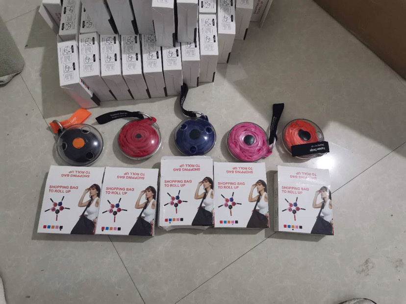 收纳袋/购物袋白底实物图