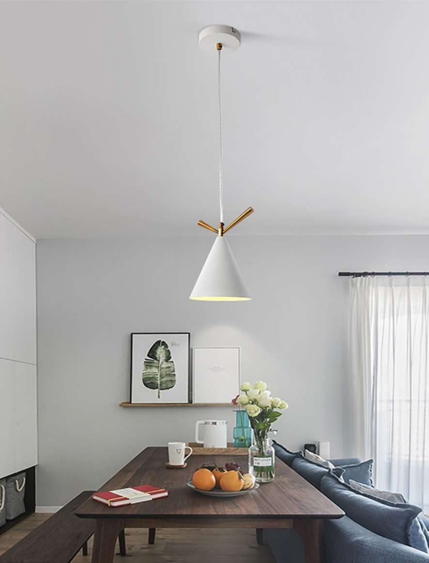 Bedroom, dining room, study, Nordic IKEA single-head chandelier details Picture