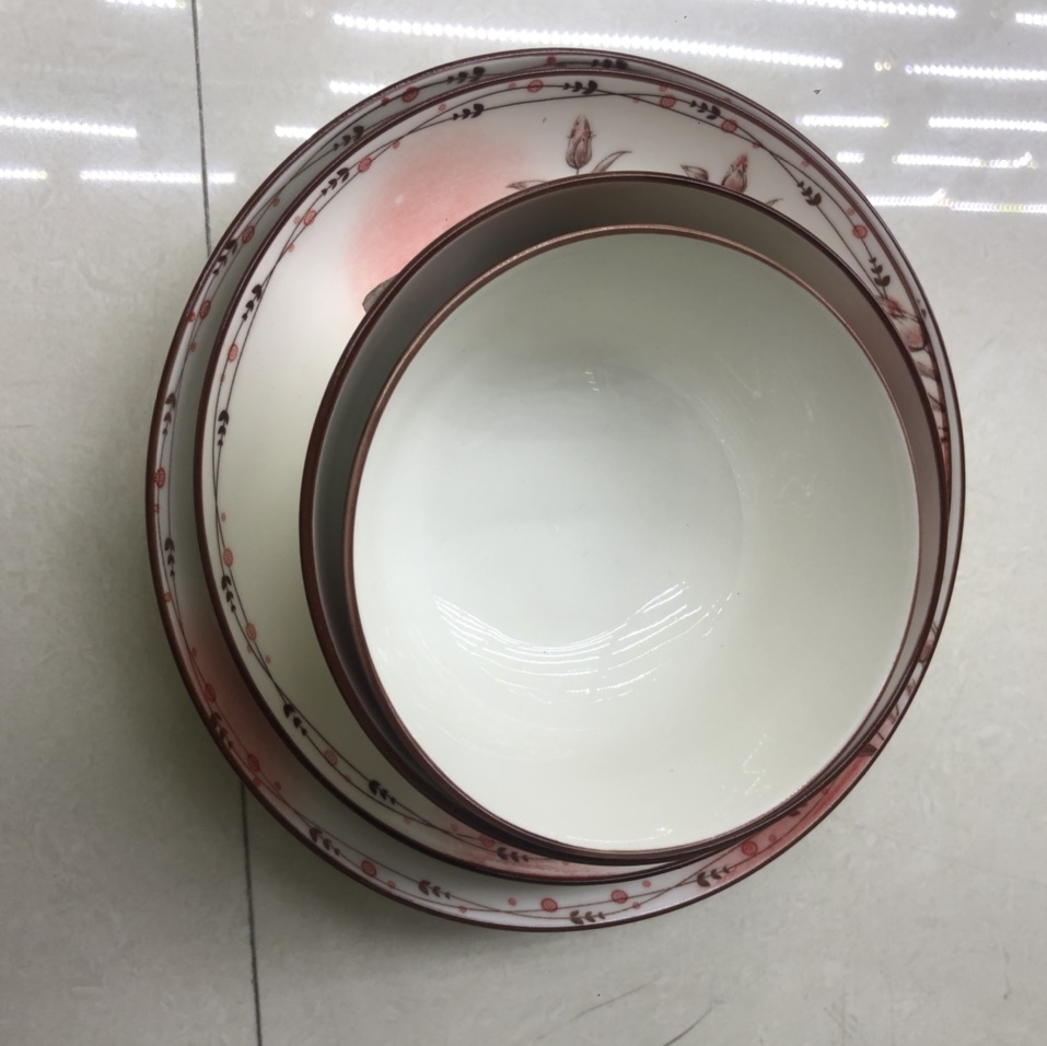 陶瓷餐具 家用碗碟套装微波炉餐具北欧碗面碗汤碗菜盘创意瓷器