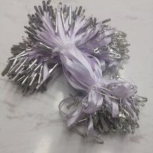 （紫色）服装辅料纱带辅料别针吊粒包装辅料特价吊粒