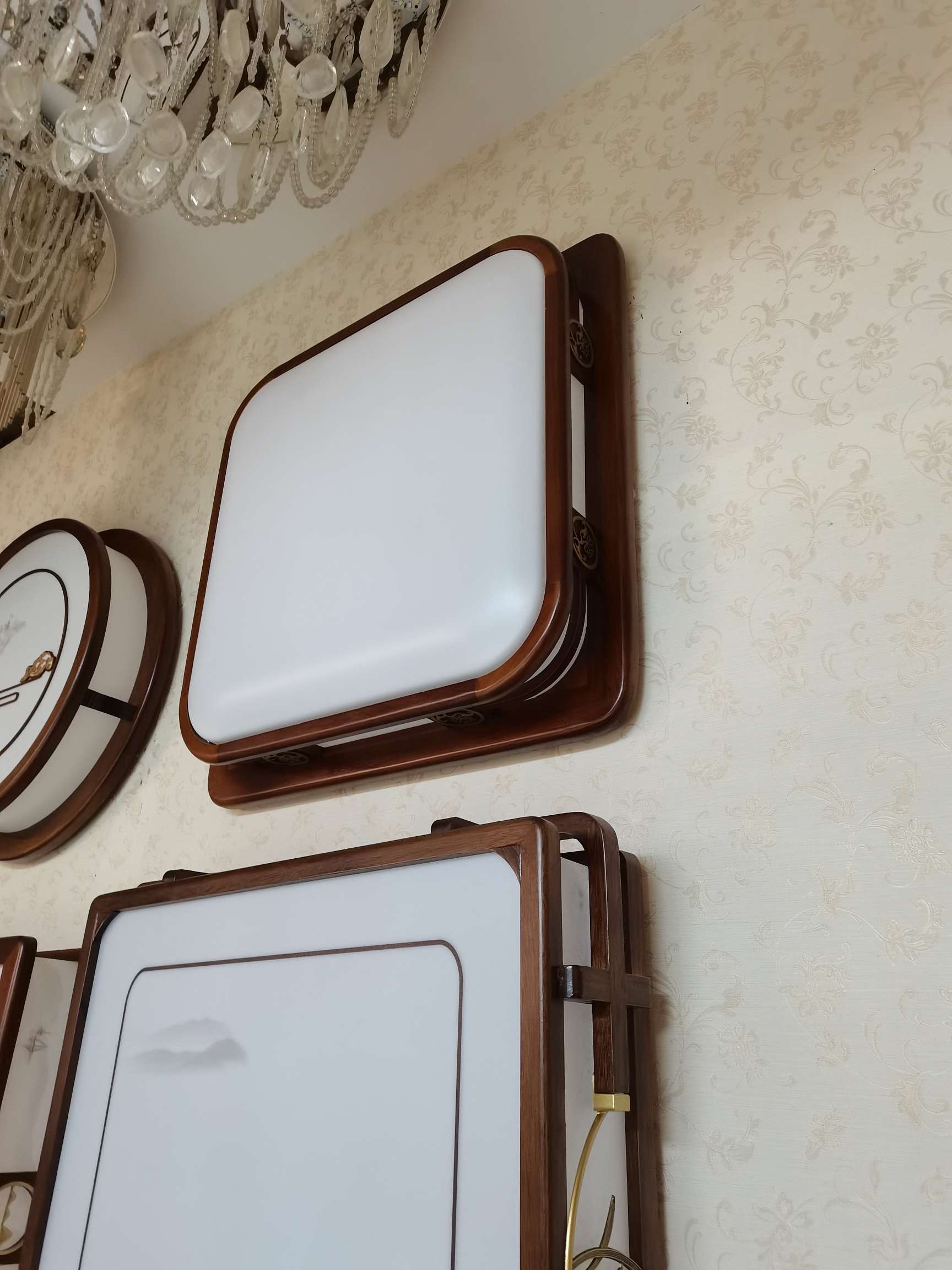 Sin marca kit de lámparas de madera sólida nueva China LED techo decoración diseño antiguo 106 pic 1