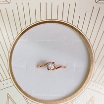 Electroplated rose gold color flower series popular all-in-one ladies ring 24