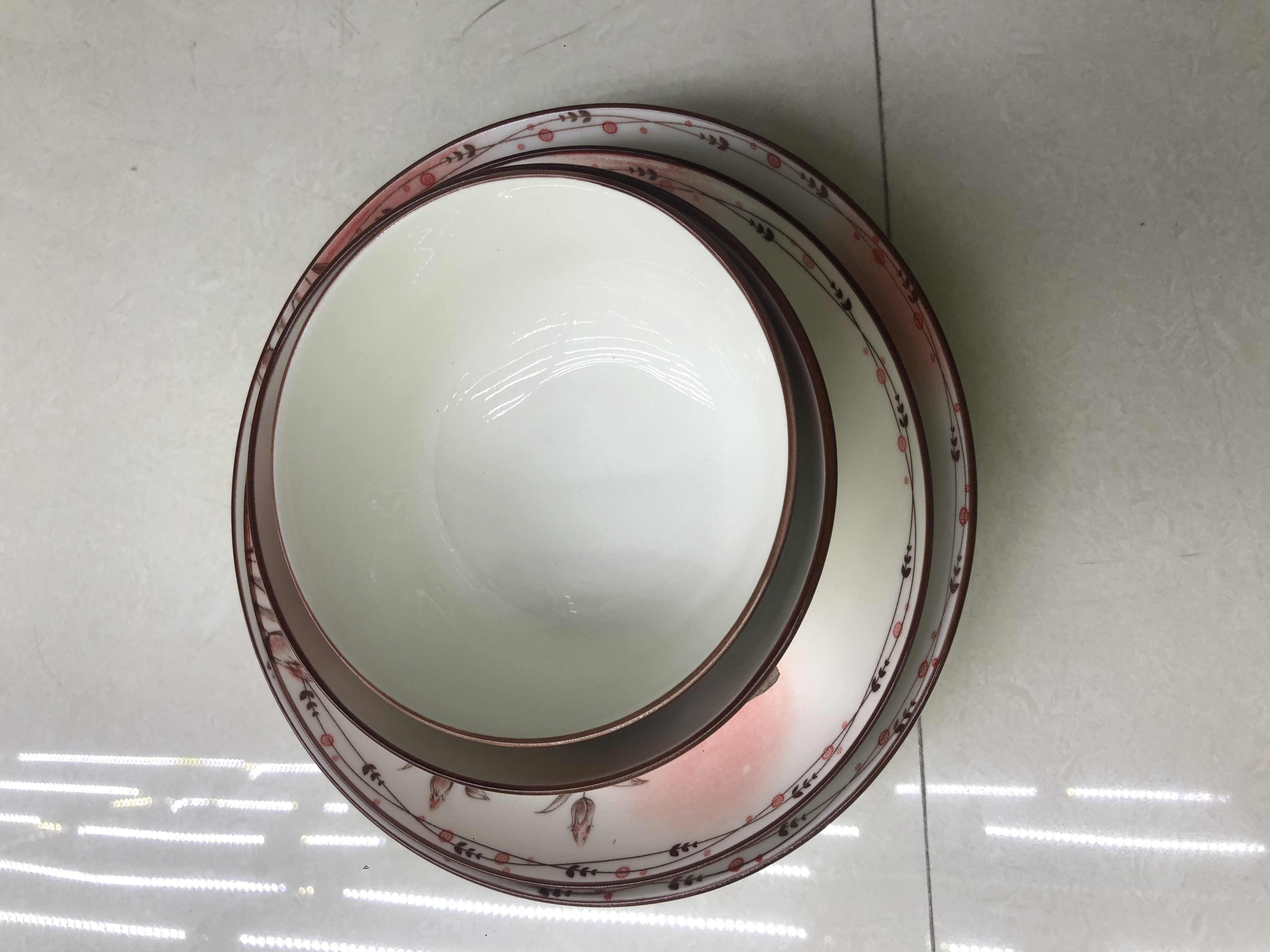 陶瓷餐具 家用碗碟套装微波炉餐具北欧碗面碗汤碗菜盘创意瓷器详情图2