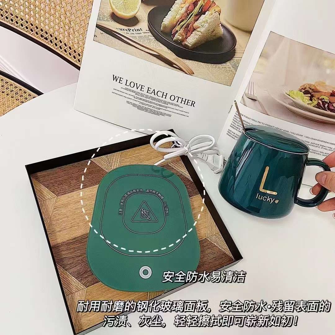 55°恒温杯爆款暖暖杯白底实物图