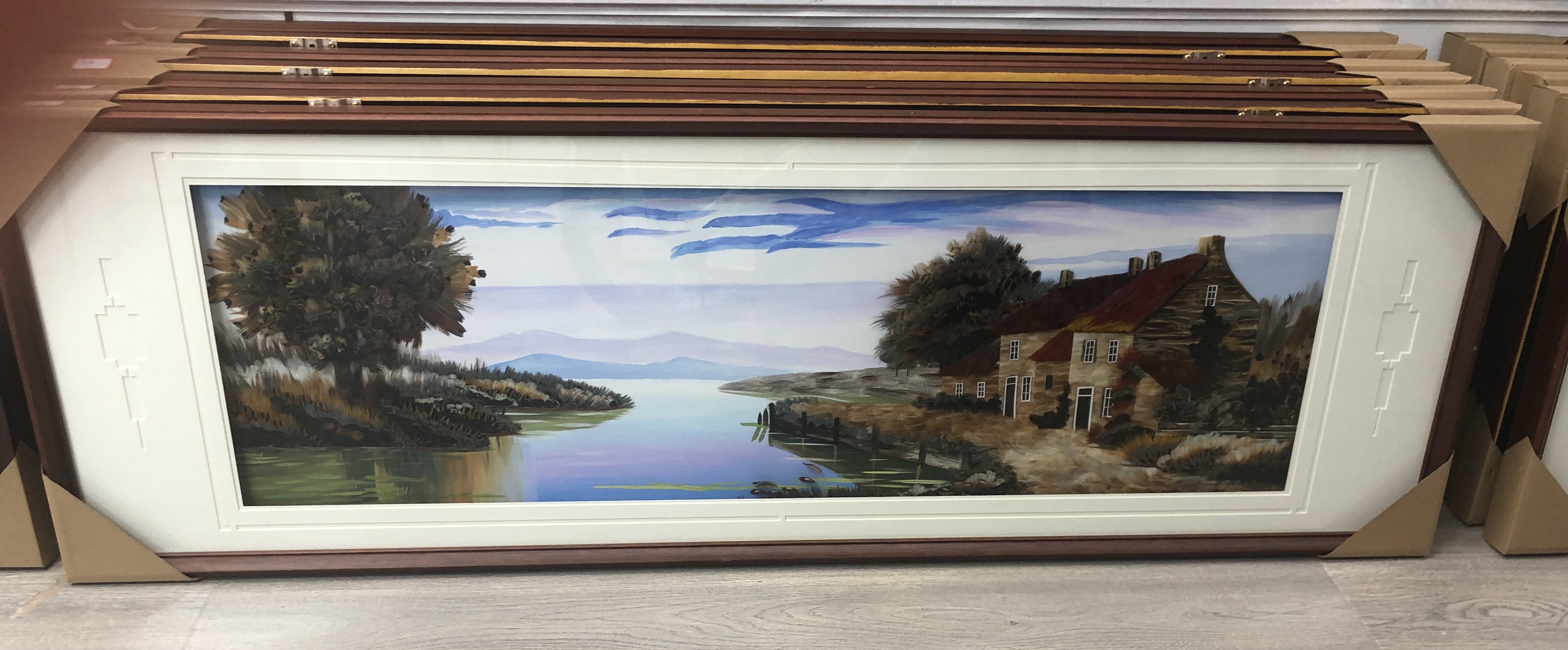 义乌大森装饰138X80cm纯手工羽毛画装饰画源远流长a95详情图1