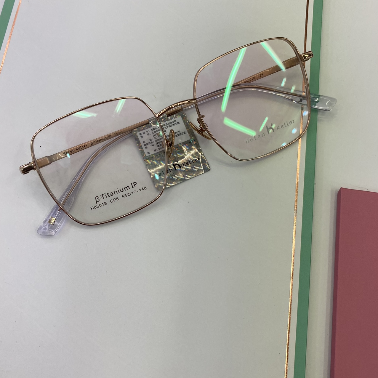 Gafas de miopía con espejos pueden estar con grado ultra ligero adelgace gafas de miopía gafas de moda marco de gafas gran caja de oro