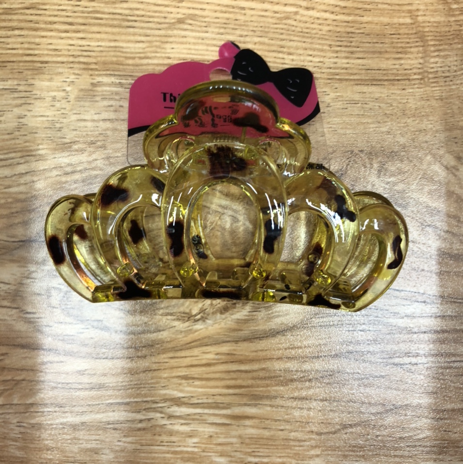 时尚休闲气质百搭简约大气成人踩不断皇冠型透明爪