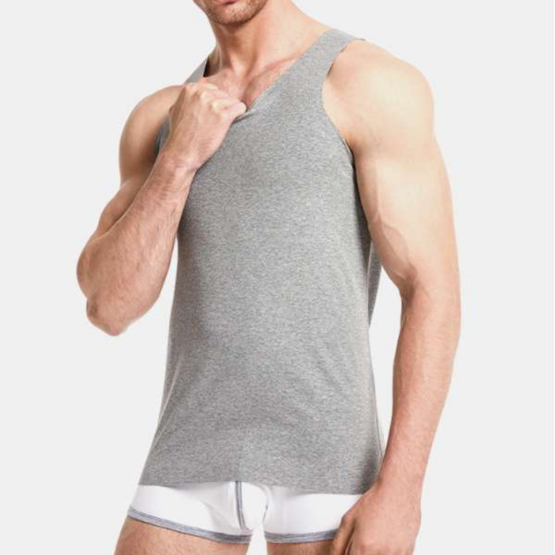 Men's Lycra Vest Comfortable Summer Vest Men's Slim Stretch Base Men's Halter Plus Size Breathable Undershirt Men's Underwear