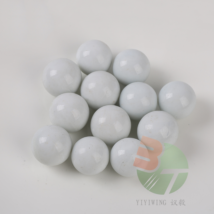 25粒22mm白瓷玻璃球 2.2厘米奶白色弹珠 2.2cm纯白光球 鱼缸装饰实色白圆球认识颜色玩具图