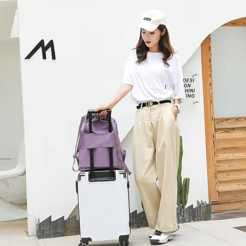 2021 New multi-functional backpack, Korean trendy brand travel backpack, backpack for junior high school, senior high school and college students, backpack with suitcase detail image 3
