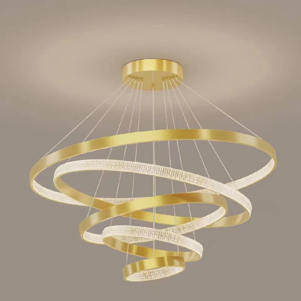 Unbrand-name LED household chandelier, 3-color variable light, modern and simple lighting fixture, model supplement 104 pic 3