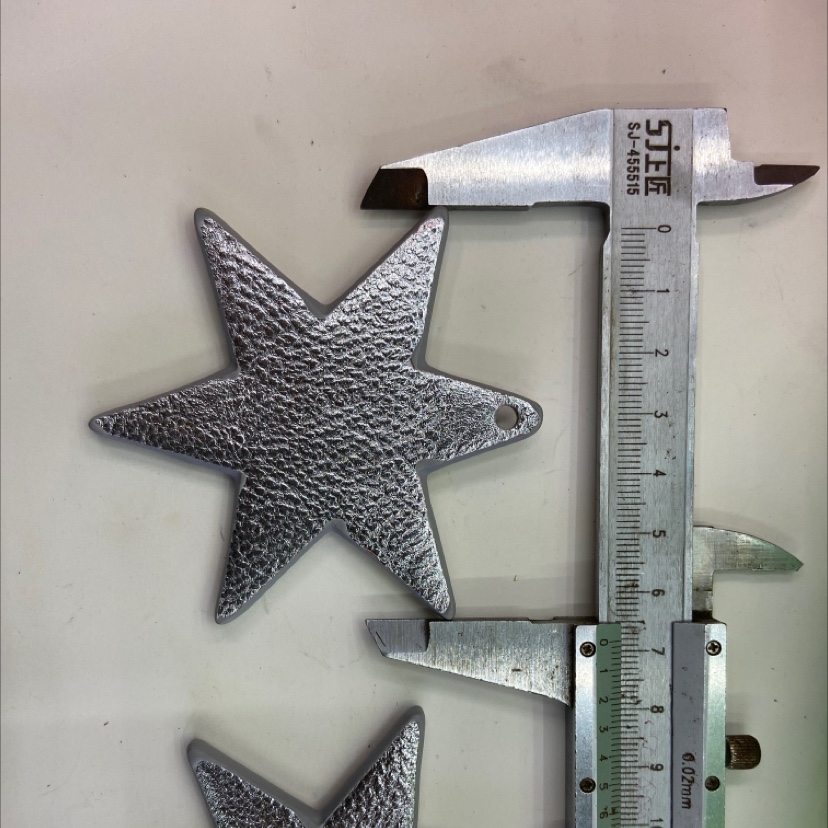Silver star-shaped pendant, an art and beauty accessory, a popular DIY item for Internet celebrities and celebrities details Picture