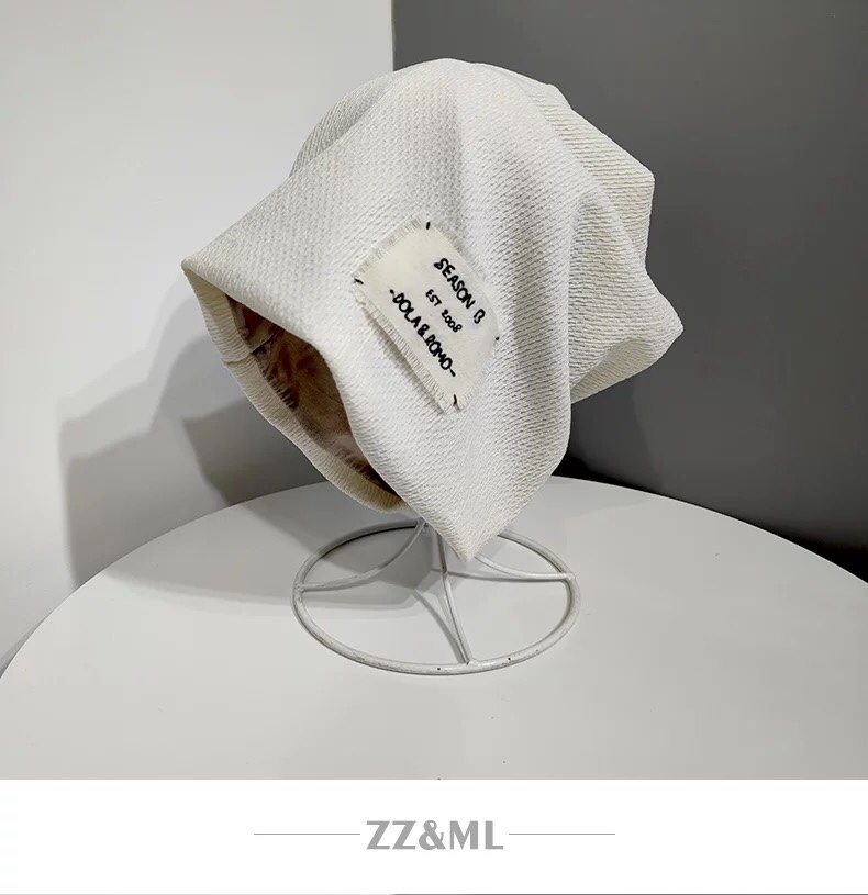 A popular streetwear hat for women, a versatile woolen hat for autumn and winter, a thin headpiece, a Korean-style trendy Japanese knitted pile hat for men, 004 detail image 5