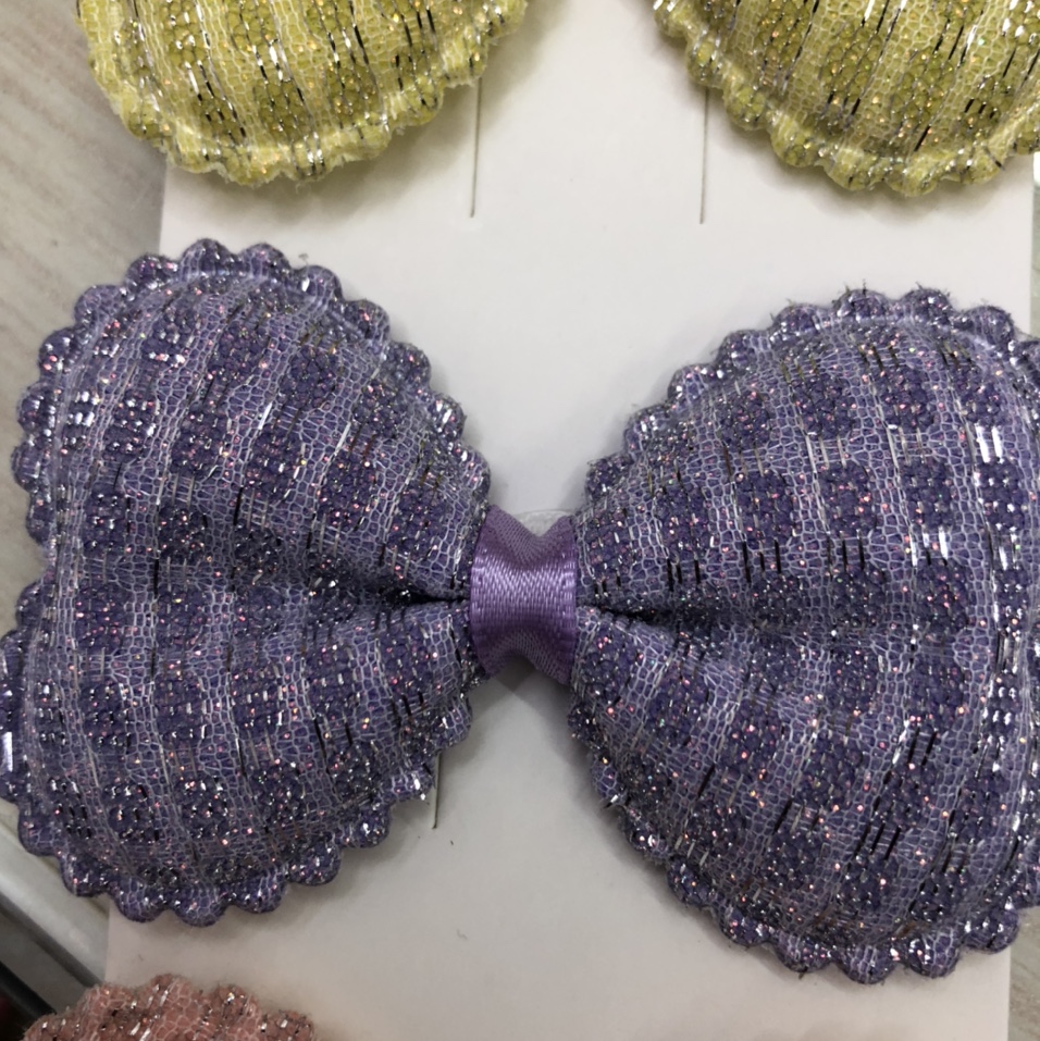 Gold thread bow tie 48 style autumn and winter plush flower duckbill clip new forest style