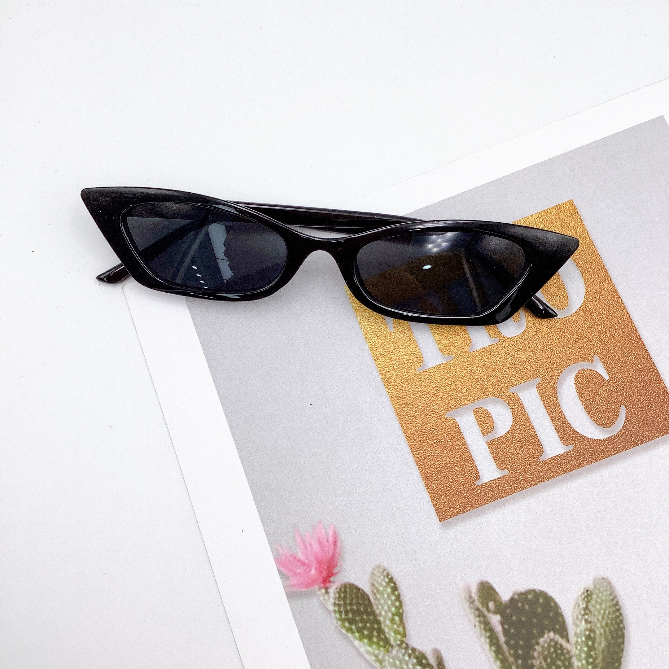 Adult sunglasses, polygonal fashion trend sunglasses LD2039 detail image 5