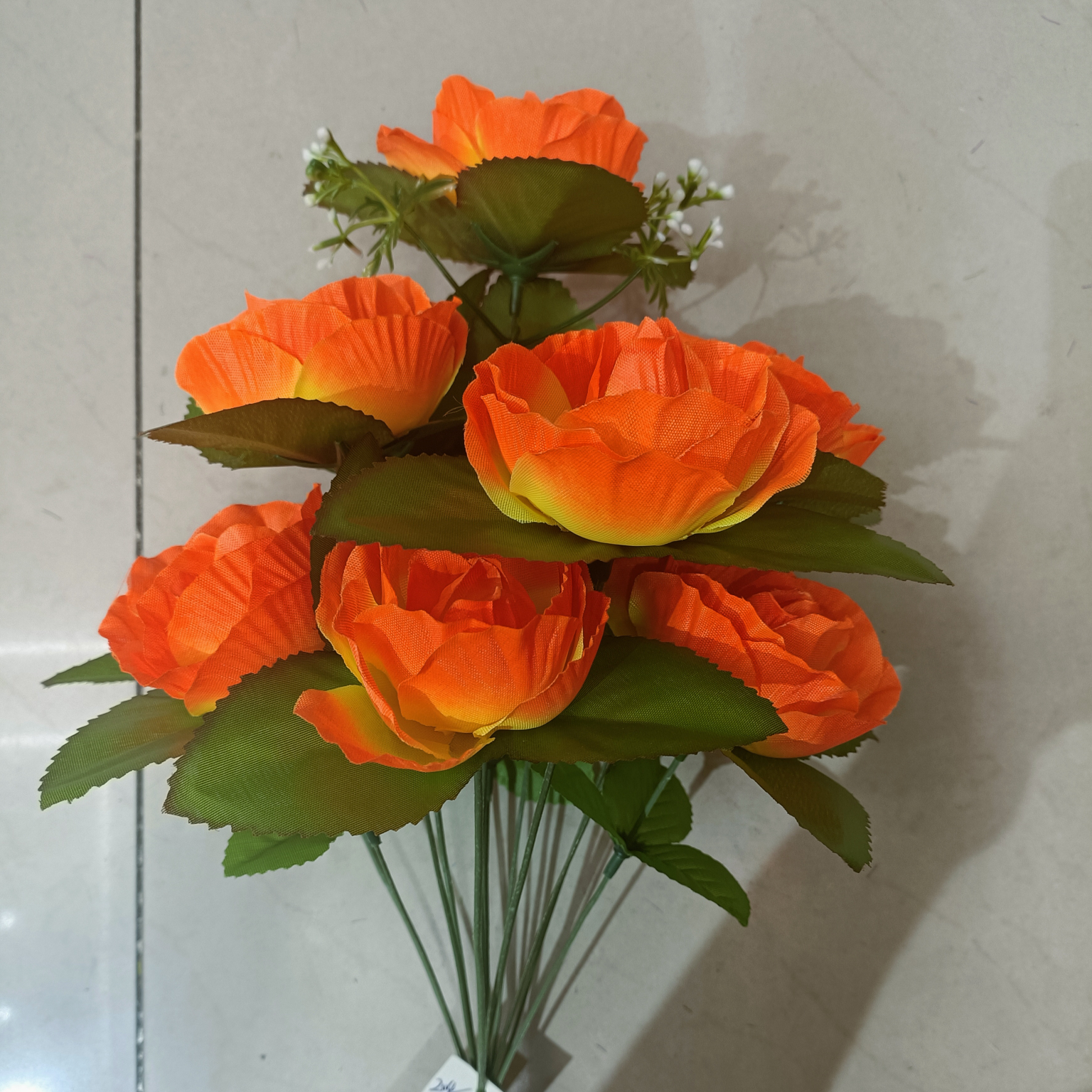 厂家直销清明祭祀鸡蛋蕾外贸仿真玫瑰花