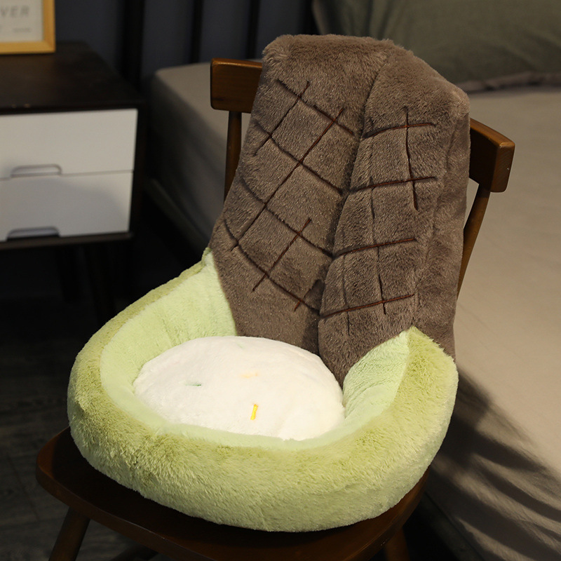 Ice cream cushion, a must-have for prolonged sitting, chair cushion, super soft backrest, thickened for students, a new and unique gift details Picture