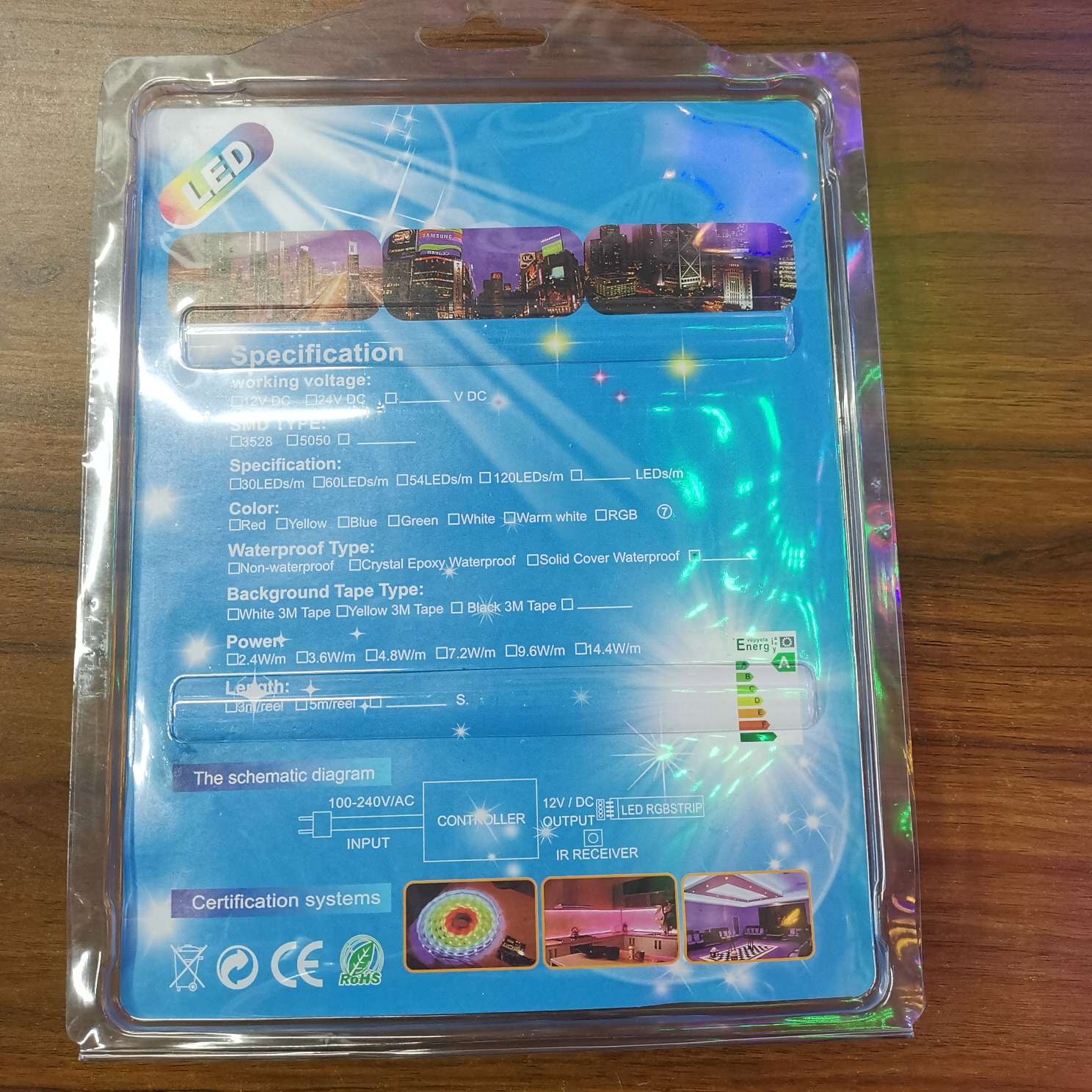 5050LED七彩KTV遥控变色防水灯带网红RGB炫彩跑马流水灯条12V软灯条详情2