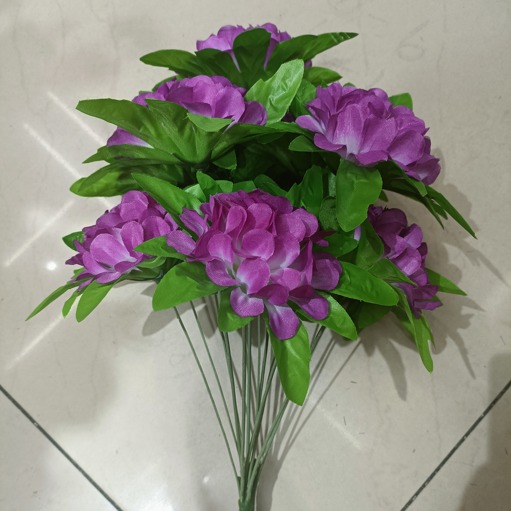 厂家直销清明祭祀菊花仿真外贸出口