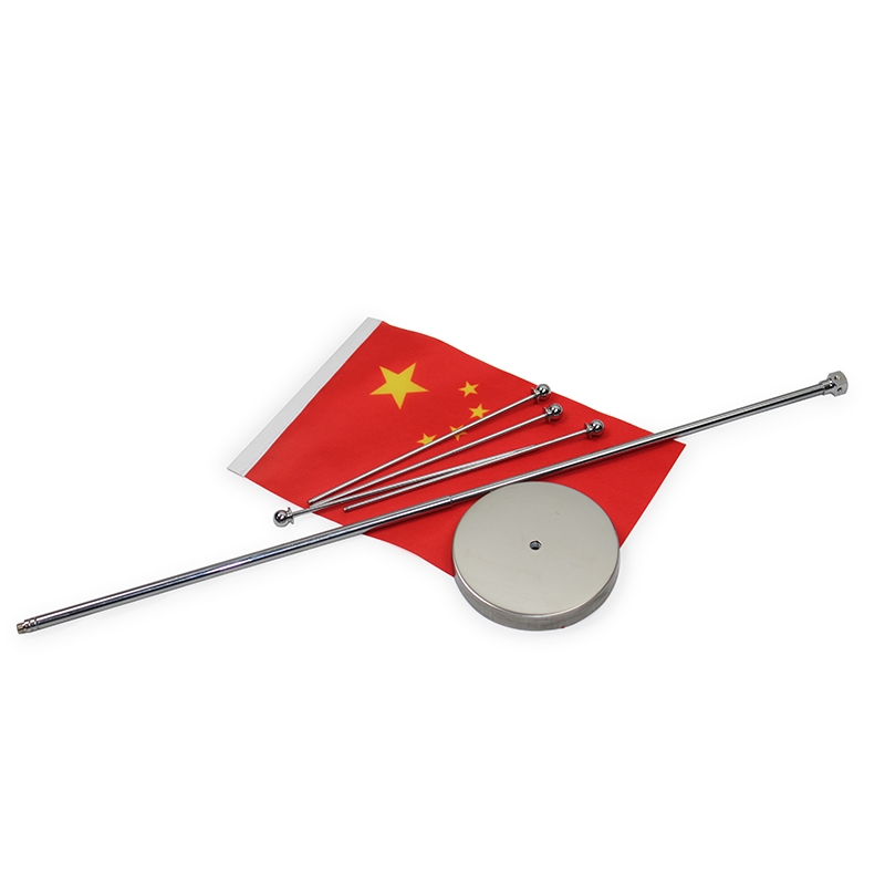 四叉可伸缩不锈钢旗座 谈判旗签约旗办公室旗架签约旗架详情3