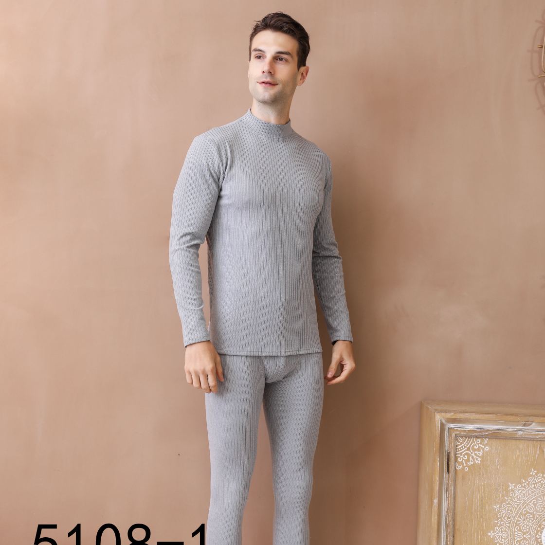 Men's Vertical Long Johns Underwear Set