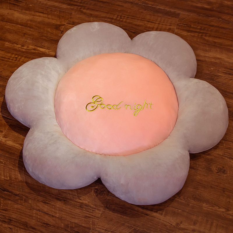 Carpet cushions, cute girls, ins, soft cushions on the floor in the bedroom, plush living room, lazy tatami, suitable for sitting, flower floor cushions detail image 5