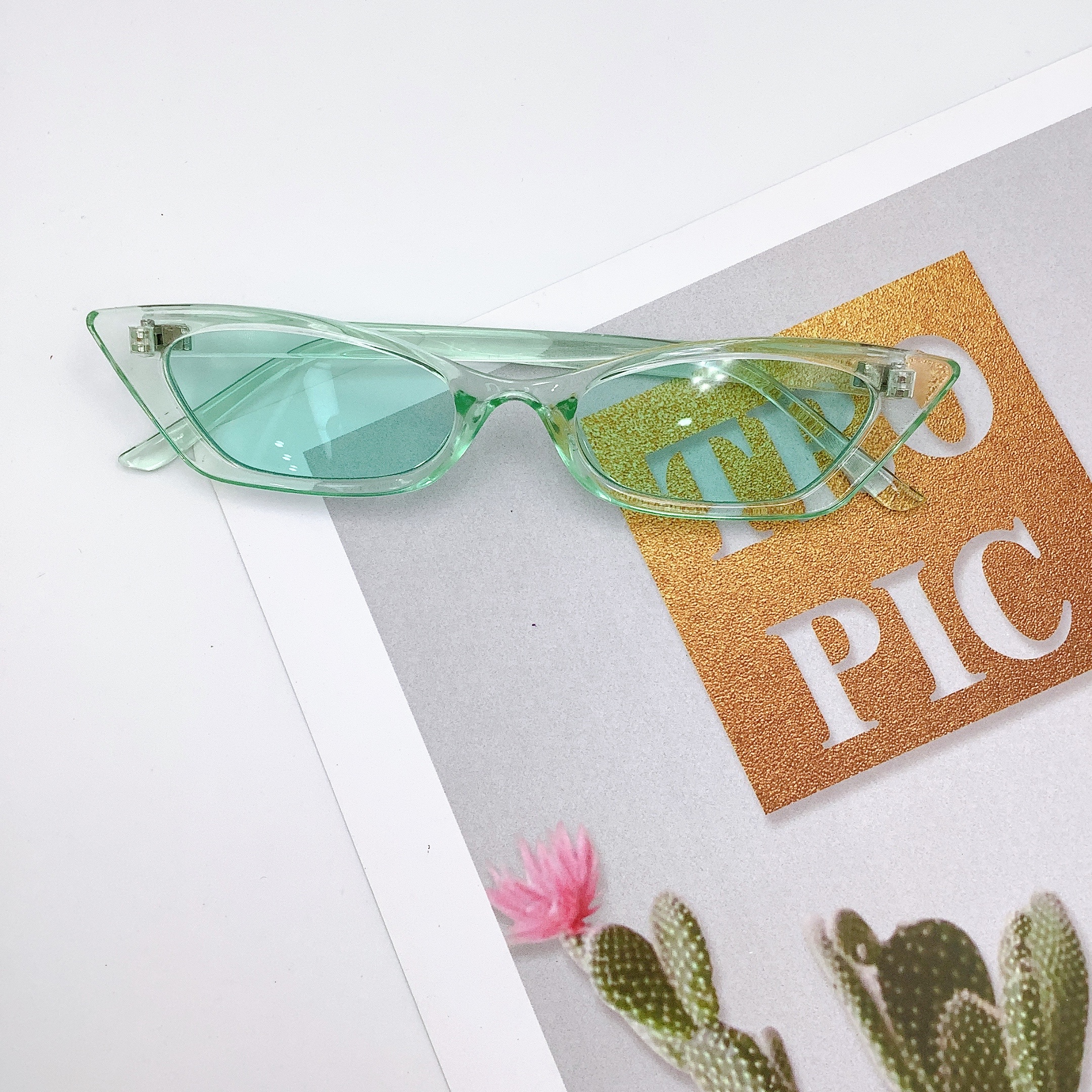 Adult sunglasses, polygonal fashion trend sunglasses LD2039 detail image 9