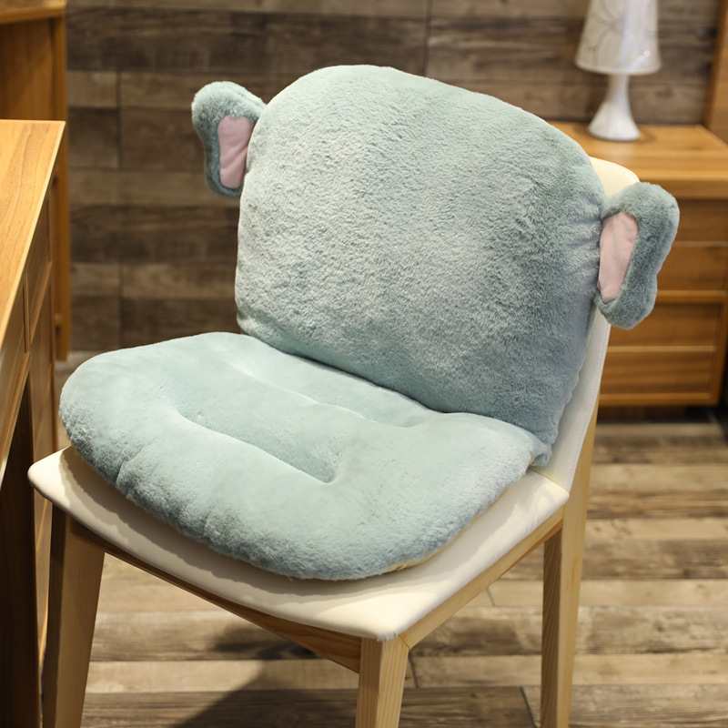Cartoon seat cushion, backrest, integrated chair cushion, lazy person's seat, office backrest cushion, dormitory detail image 12