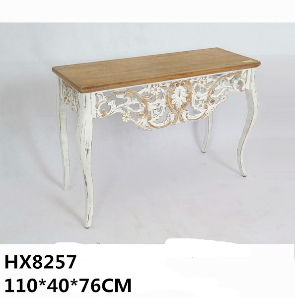 户外实木桌椅实物图