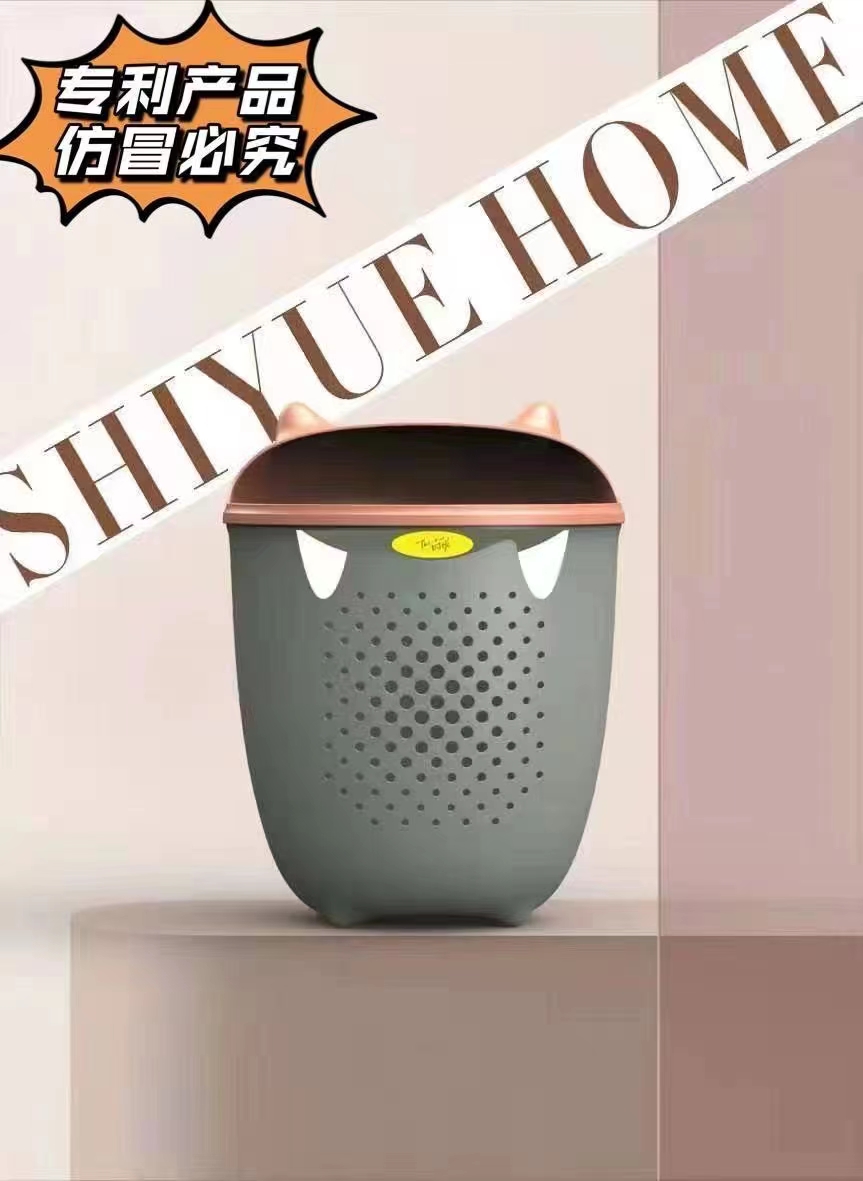 专利产品
 时悦精品 
怪兽垃圾桶
时尚的配色，奇怪的造型白底实物图
