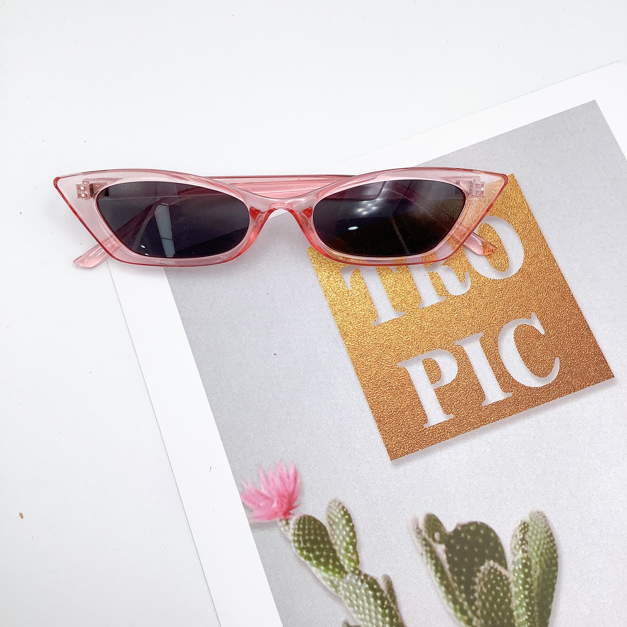 Adult sunglasses, polygonal fashion trend sunglasses LD2039 detail image 4