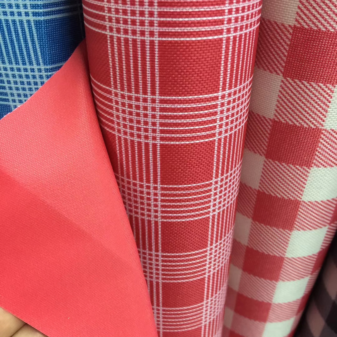 Factory direct sales in stock, best-selling all over the Internet, 600D picnic cloth, printed eco-friendly Oxford cloth, home, makeup, storage, travel bag fabric