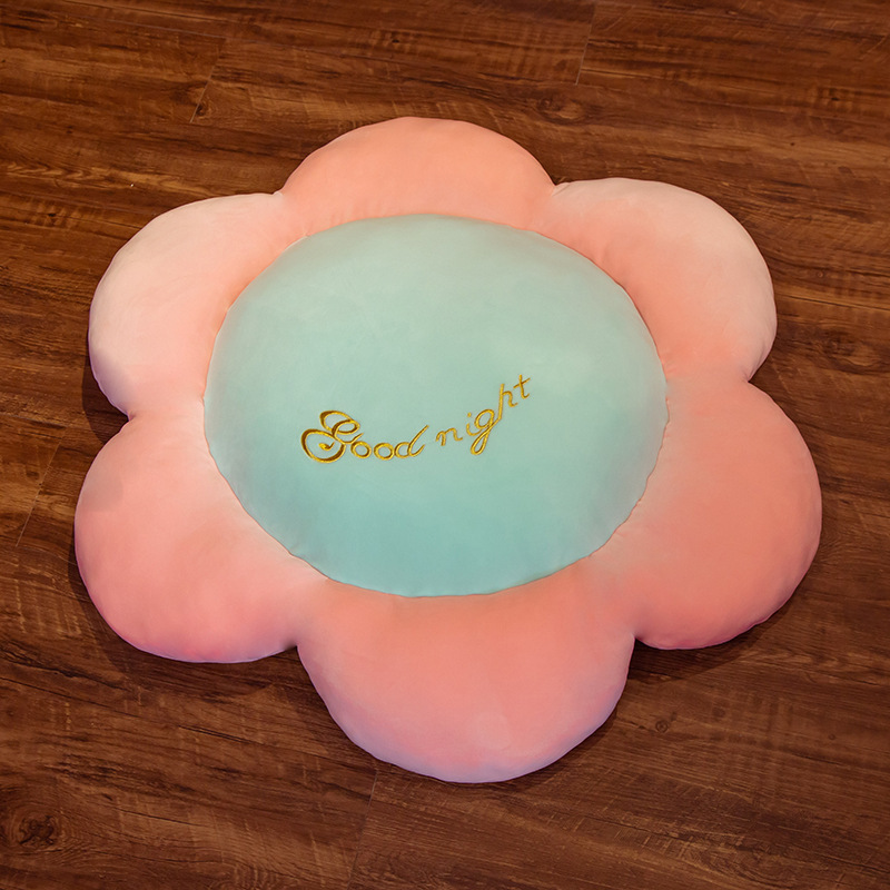 Carpet cushions, cute girls, ins, soft cushions on the floor in the bedroom, plush living room, lazy tatami, suitable for sitting, flower floor cushions detail image 4
