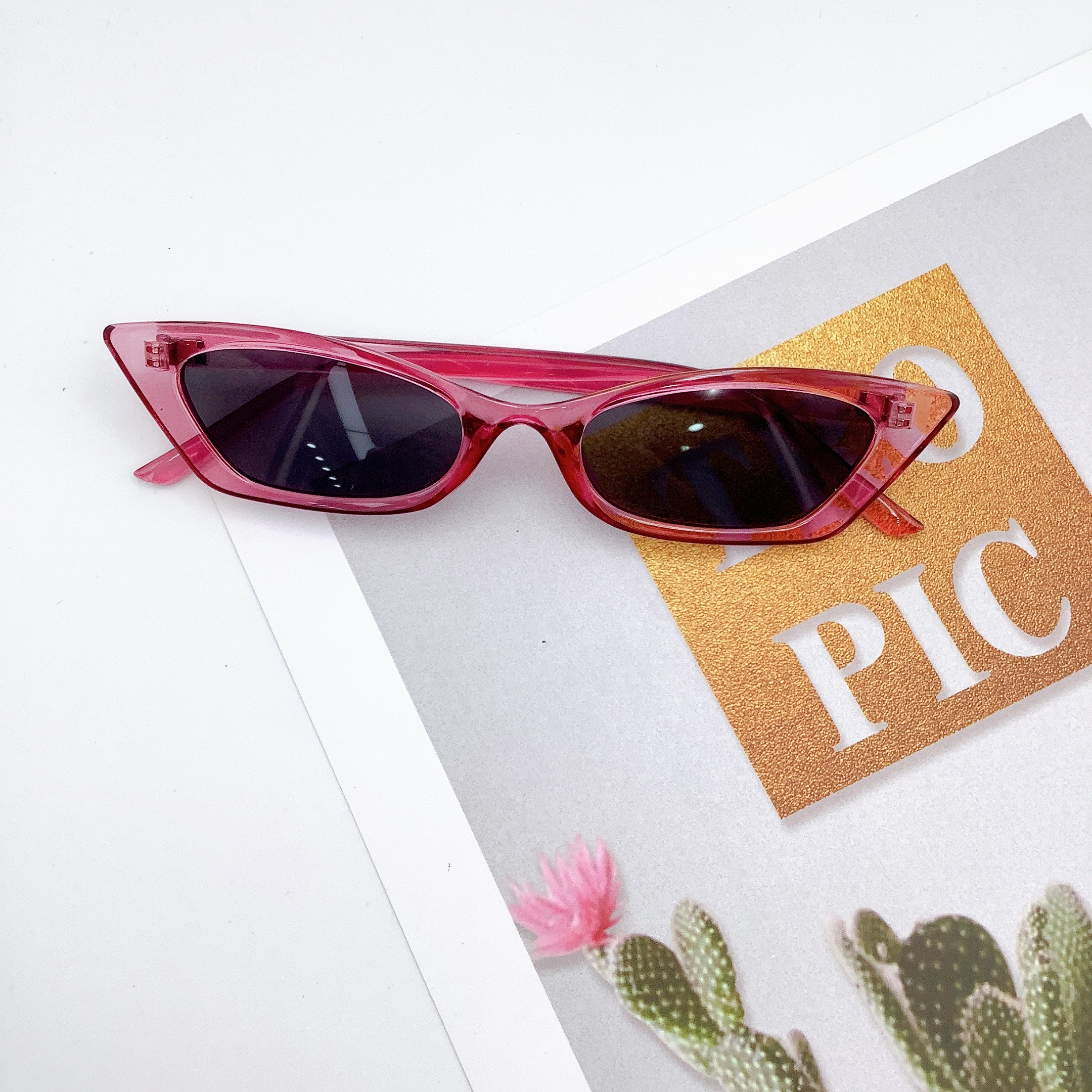 Adult sunglasses, polygonal fashion trend sunglasses LD2039 detail image 8