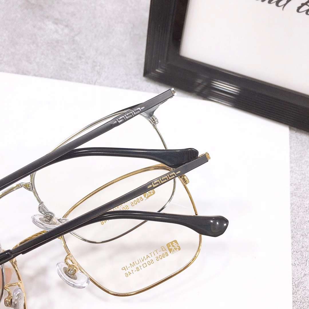 新款全框金属B钛8905光学架，颜色多样，中老年人装配近视镜太阳镜老花镜首选，规格50-18-146详情图7