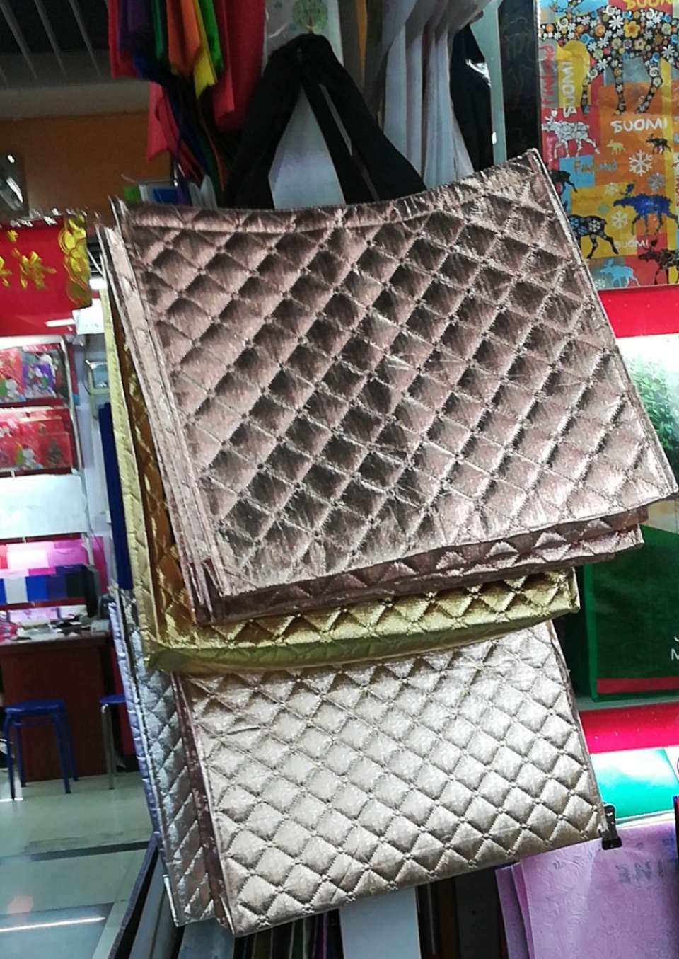 Cotton embossed bag details Picture