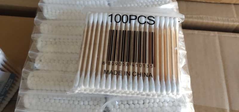 木头双头棉签，卸妆美容棉签，药水棉签，一包100只，24小包一个opp详情图3